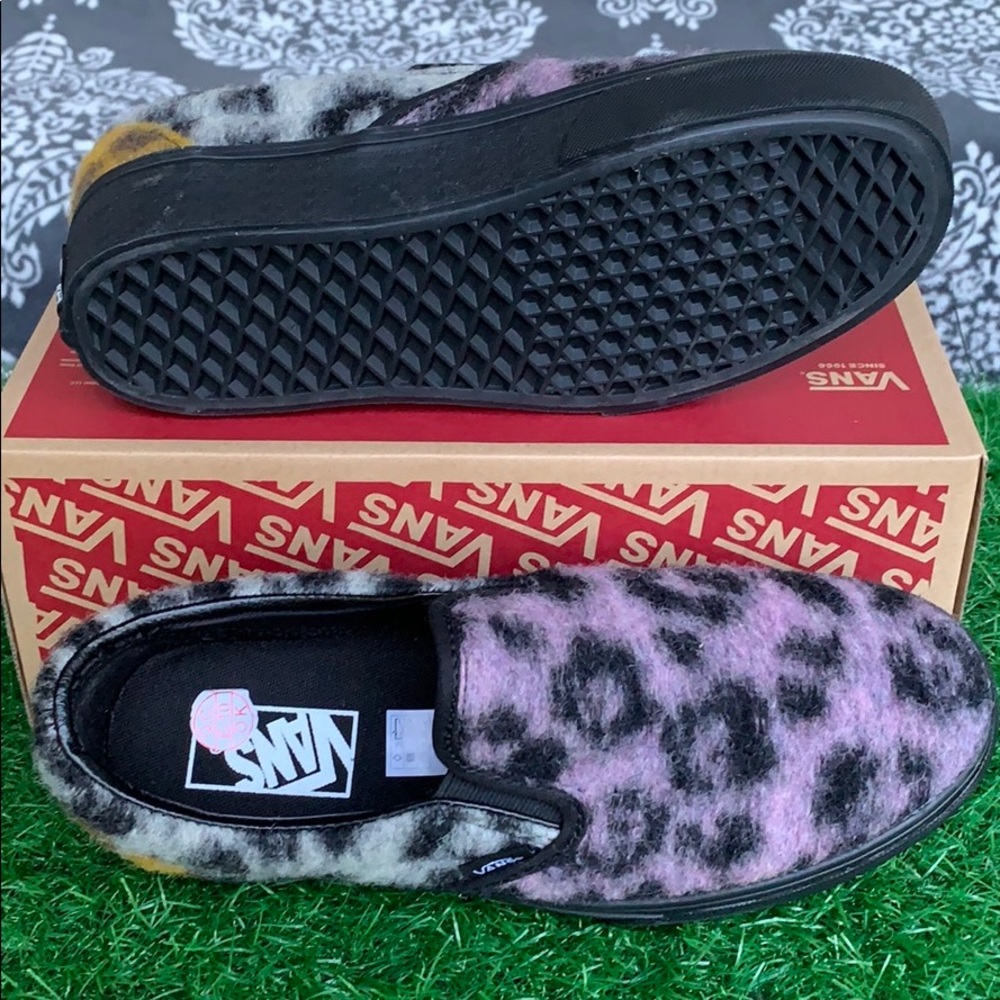 VANS CLASSIC SLIP ON PLATFORM MIX LEOPARD Multi/Bl - Picture 6 of 16